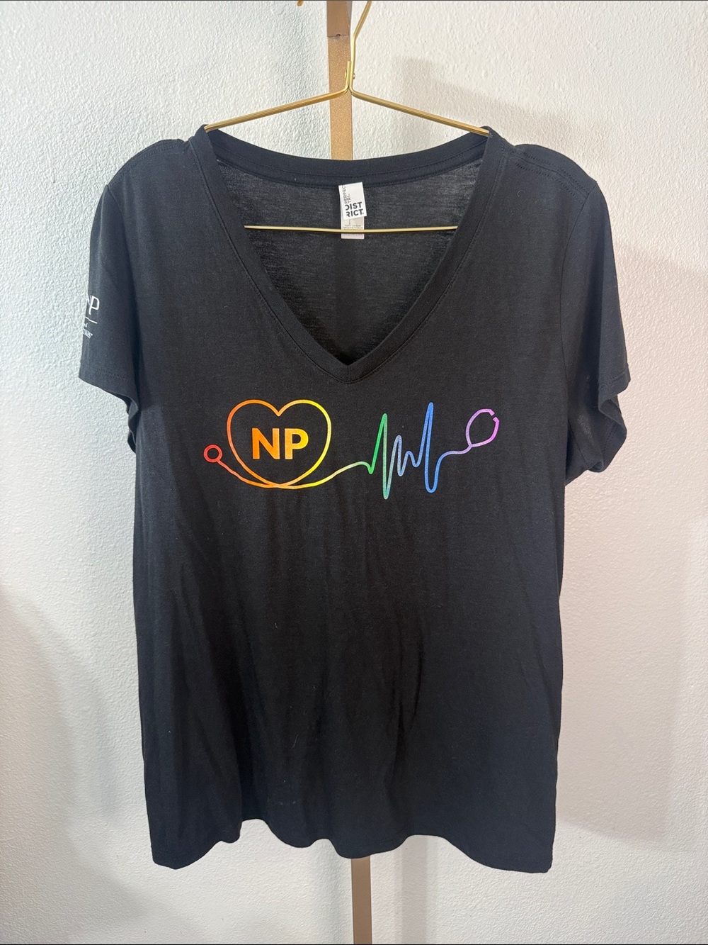AANP- Rainbow Nurse practitioner graphic tee- Size XL